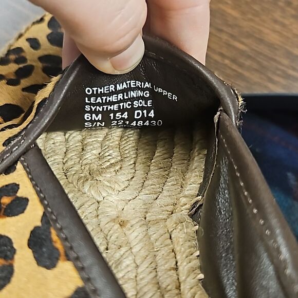 Tory Burch calfskin espadrille flats size 6 **please read description** - Picture 6 of 8